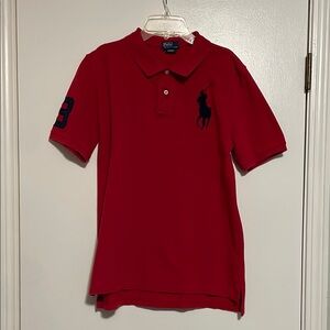 Polo by Ralph Lauren Red Pique Polo Shirt with Iconic Logo